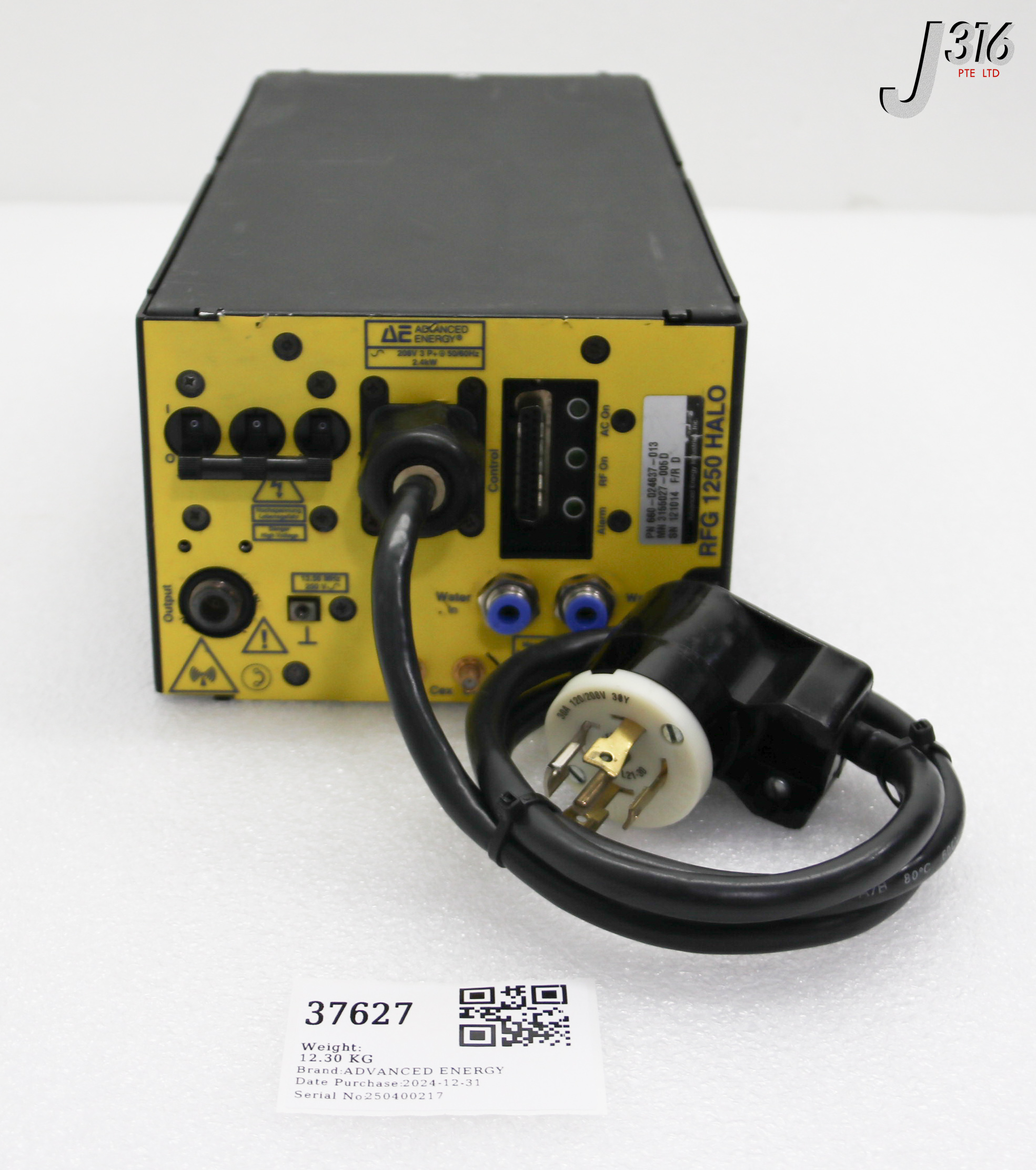 37627 ADVANCED ENERGY RF GENERATOR,RFG 1250 HALO P/N: 660-024637
